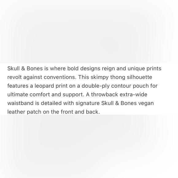 NWT luxury men’s jock by skull and bones animal print small - Picture 6 of 6